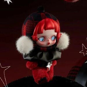 Pop Mart Winter Symphony Plush Skull Panda-Rock on